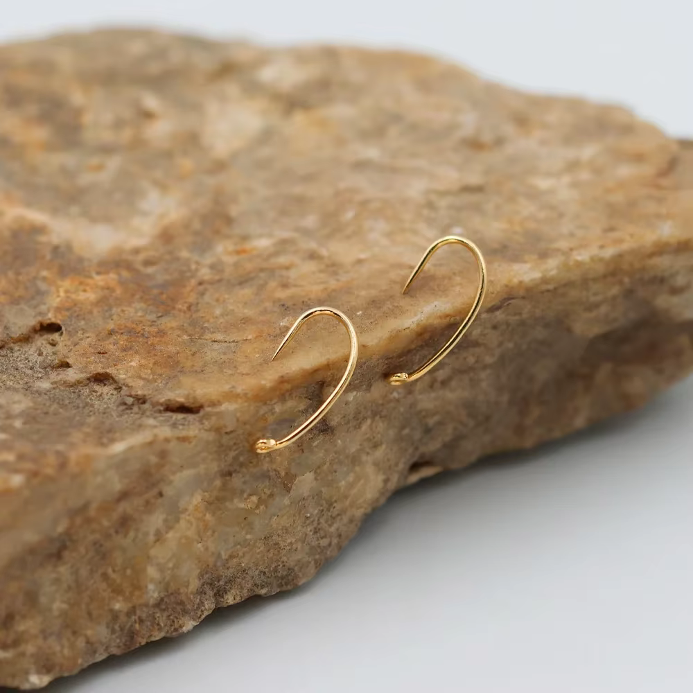 Wifreo, 100 Uds., anzuelo curvo sin púas para atar moscas de ninfa, anzuelo de pesca con mosca de ojo dorado para Scud Pupae San Juan, gusanos, señuelos de trucha - imagen 4