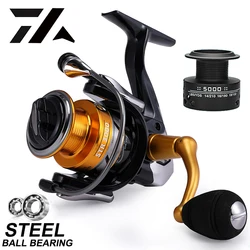 Nuevo Carrete de pesca de doble carrete de alta calidad, carrete de pesca con rodamiento de bolas de acero inoxidable, carrete giratorio para pesca de carpa