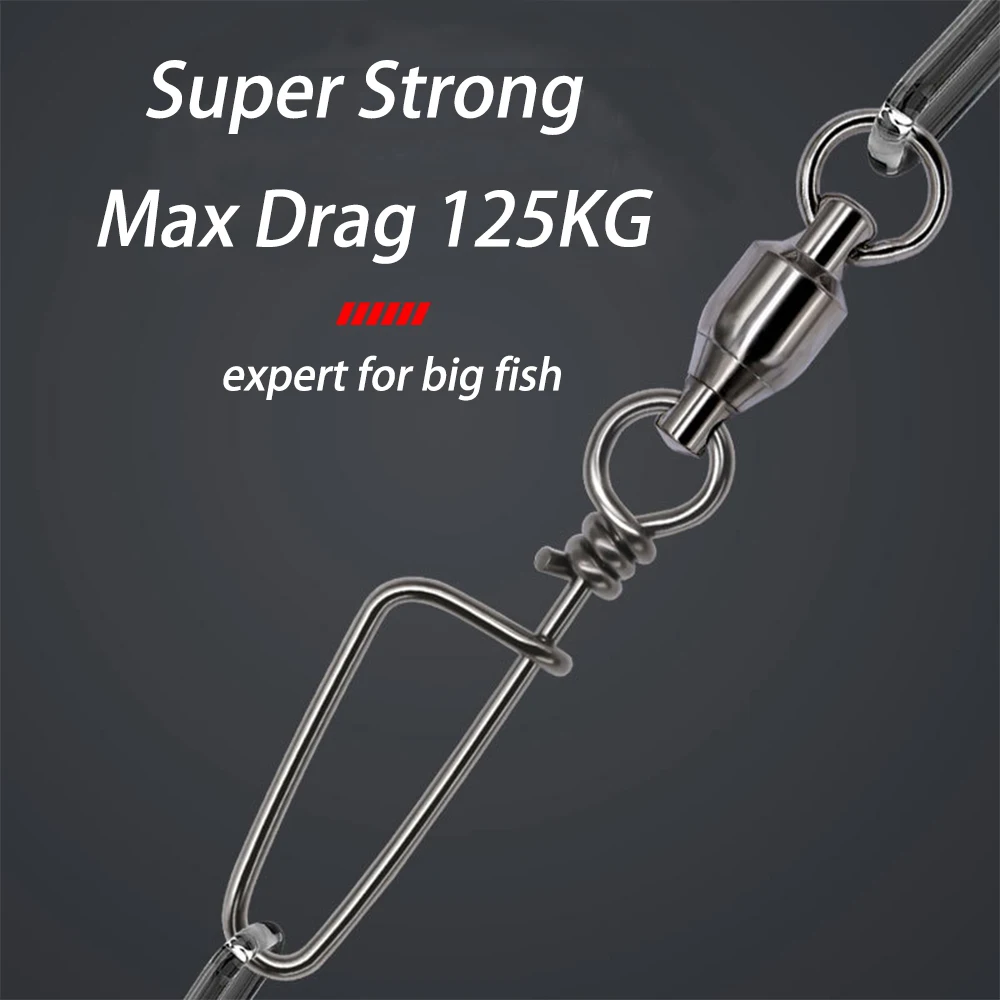 Giratorios de pesca con rodamiento – Coastlook ORJD acero inoxidable - imagen 2