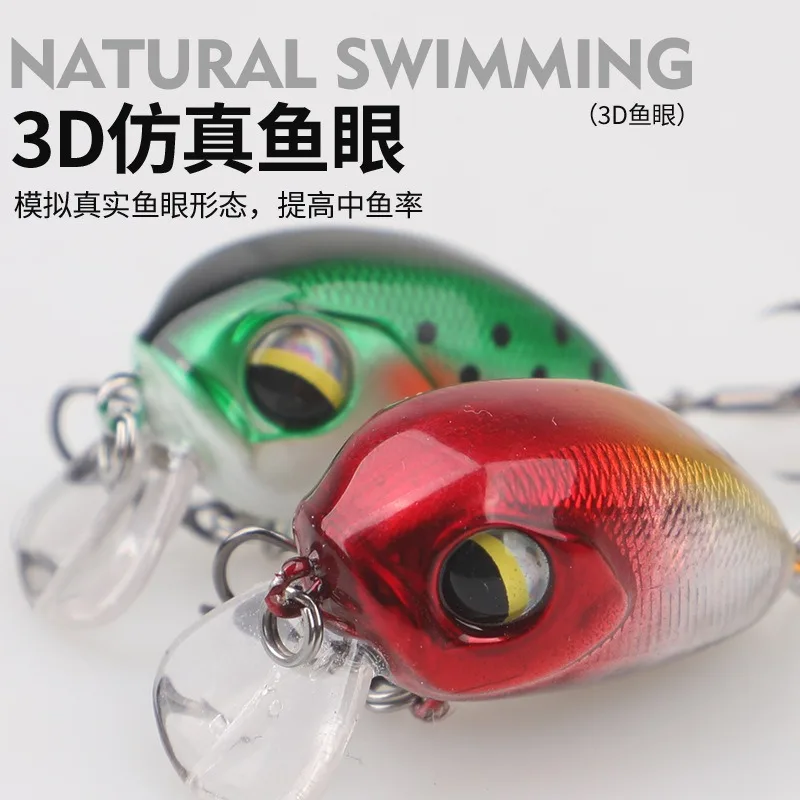 Mini Crankbait flotante 4cm – Señuelo duro para trucha y lubina - imagen 3