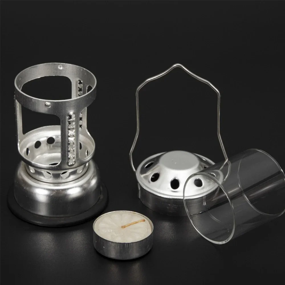 Nueva vela de cera de té, Mini lámpara colgante de vela para pesca nocturna de aleación de aluminio brillante, luz ambiental para pesca al aire libre y acampada - imagen 5