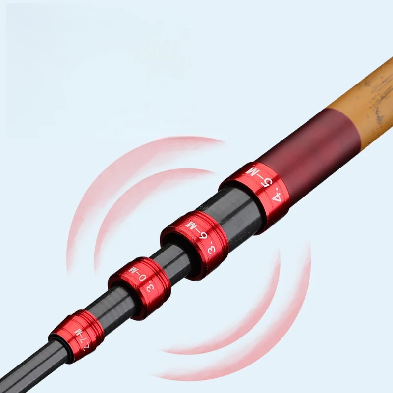 Caña de pescar telescópica, alimentador de carpa de fibra de carbono, Pesca dura, 3,6 M, 4,5 M, 5,4 M, 6,3 M, Mini alimentador de viaje de agua dulce - imagen 2