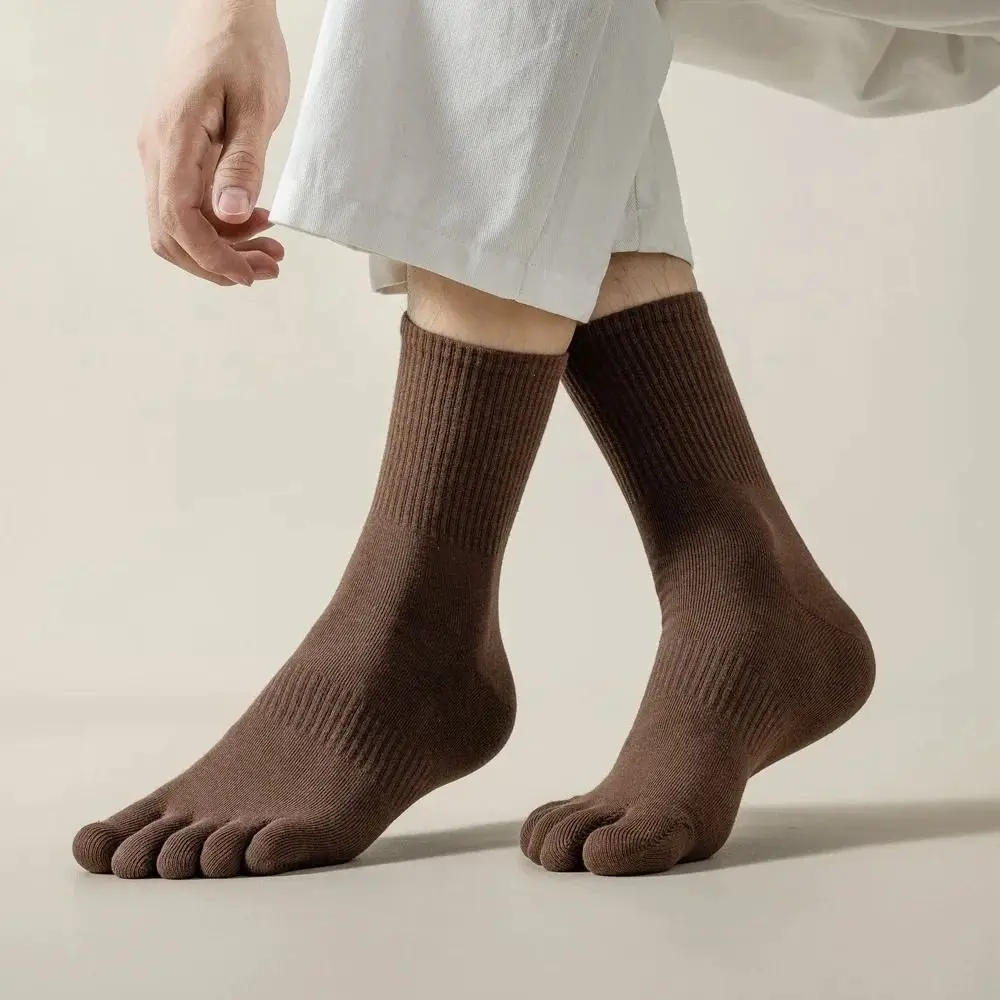 Con dedos separados calcetines de cinco dedos finos antifricción calcetines deportivos de tobillo de corte bajo tubo corto absorbente de sudor - imagen 4