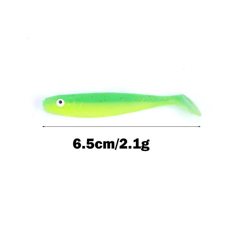 OUTKIT Vinilos de silicona para lubina – Señuelos blandos 6,5 cm - imagen 4