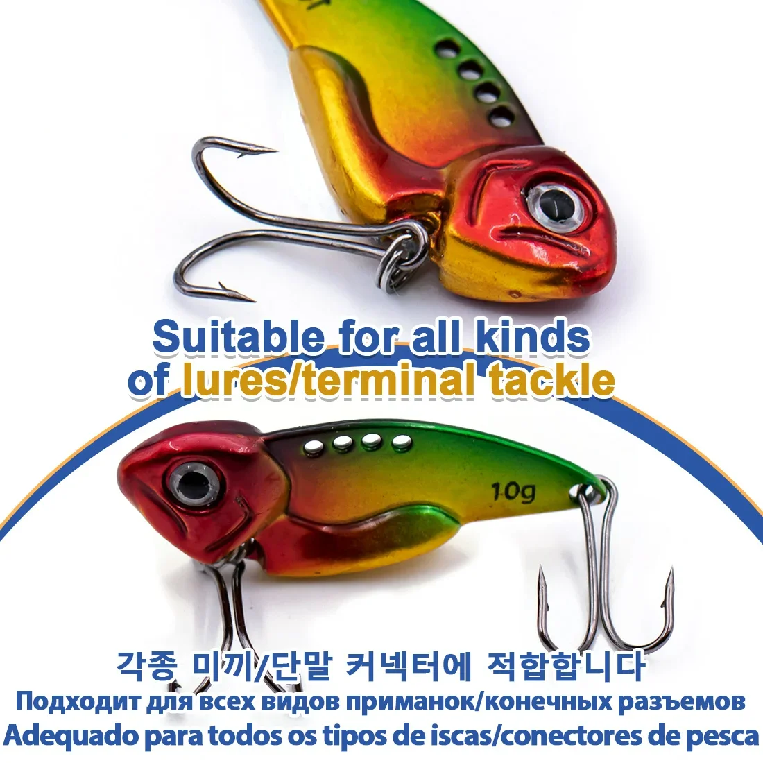 FTK-anzuelos dobles de pesca, 50 Uds., anzuelo clásico negro de acero rico en carbono, anzuelo de gusano afilado con púas, anzuelos de pesca de repuesto, señuelo - imagen 4