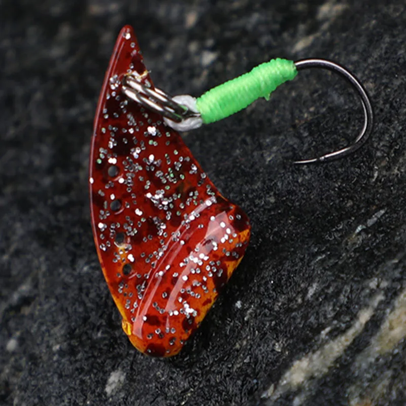 Señuelo de pesca de cuchara de trucha Mini VIB de Metal, Wobbler de vibración de 2,5g, aparejos de cebo de natación Artificial con un solo gancho - imagen 3