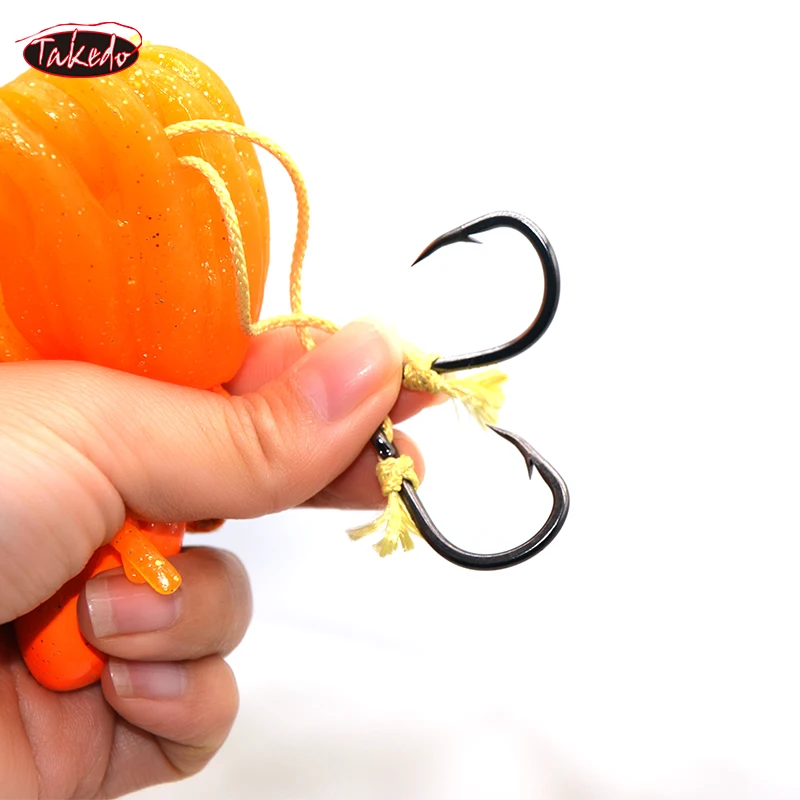 TAKEDO LG01 150g 200g 250g 300g 350g 400g 450g cabeza de plantilla de plomo de pulpo UV TPR con anzuelo Señuelos de pesca blandos - imagen 4