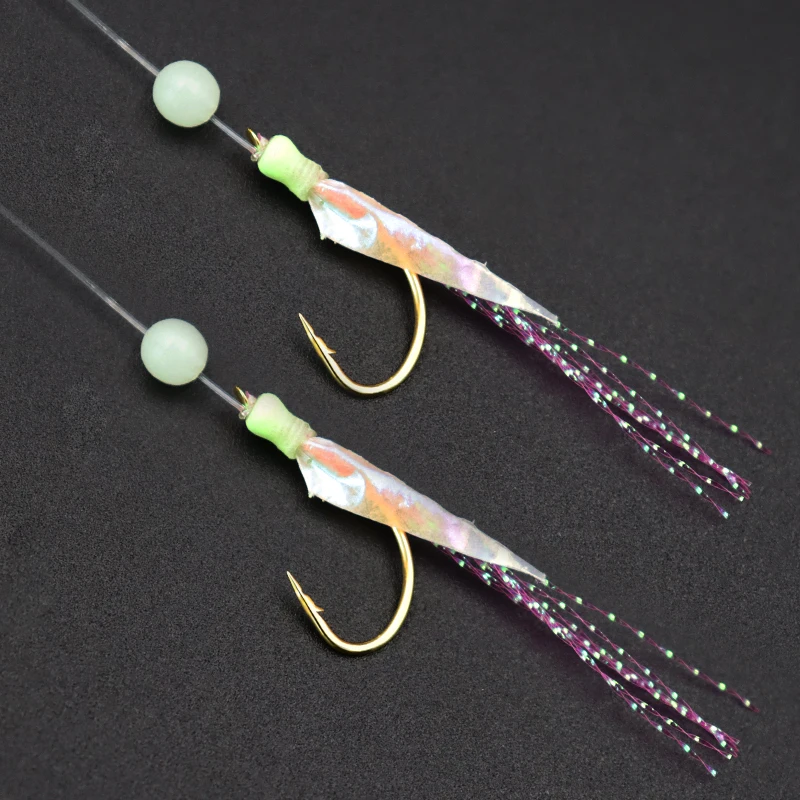 ZYZ-anzuelos de pesca Sabiki, 1 Juego de 6 anzuelos luminosos para agua salada o dulce, juego de aparejos para barco - imagen 3