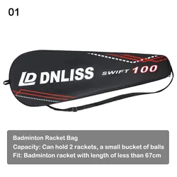 Bolsa Oxford gruesa protectora portátil para raqueta bádminton