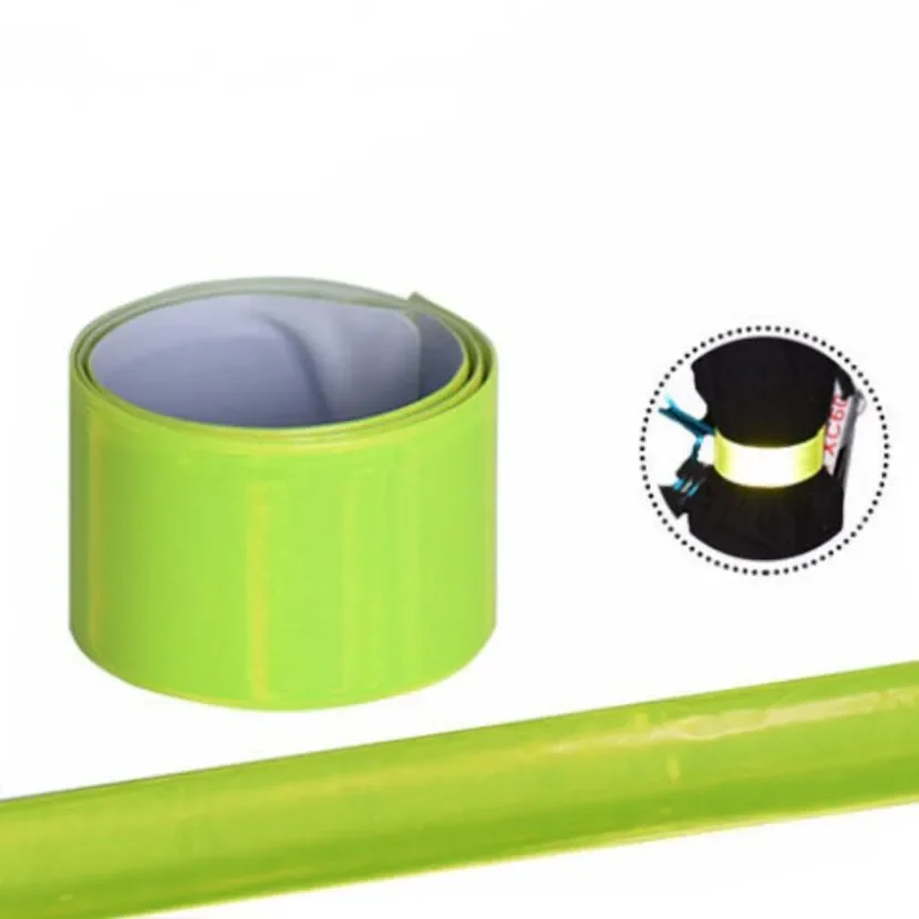 Muñequera de advertencia, equipo de Camping al aire libre, Camping, senderismo, correr, pesca, seguro, atadura de bicicleta, pantalones, correa de pierna, banda fluorescente - imagen 2