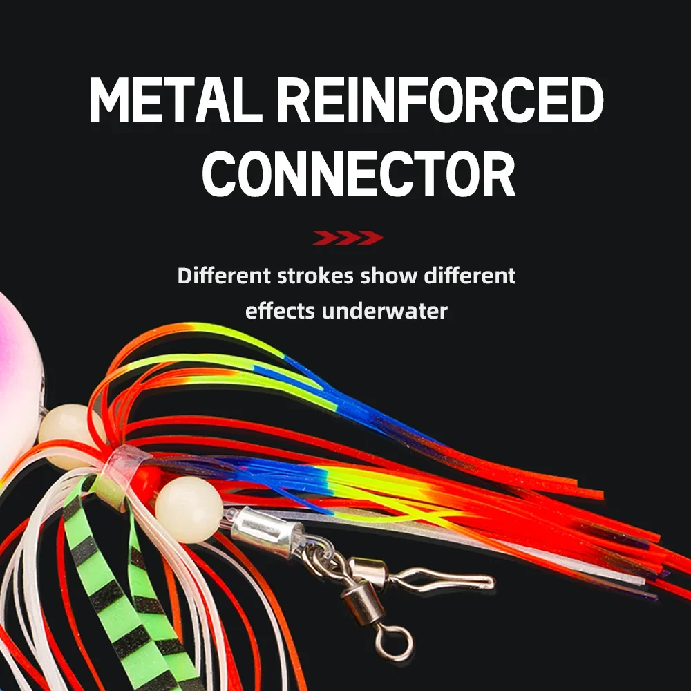 Cebo luminoso Inchiku, Tenya Madai Kabura, aguas profundas, cabeza de plantilla de Metal lento, señuelo de pesca de jigging de plomo con falda, cebo Artificial de Lucio - imagen 3