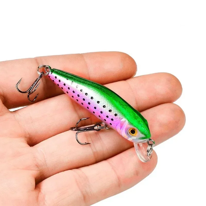 Señuelo de Pesca de pececillos, cebo duro de Topwater, Wobbler Jig Bait Crankbait, carpa, lubina a rayas, aparejos de Pesca, Swim Bait, 1 piezas, 62mm, 4,7G - imagen 2