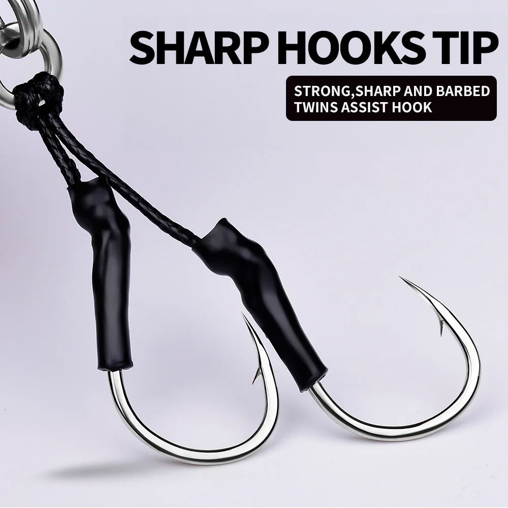 Afila tus habilidades de pesca con estos fuertes ganchos afilados y de púas para una captura exitosa