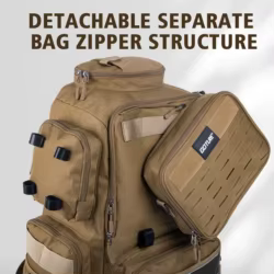 Goture nueva bolsa de pesca de 58L, Regular/aislamiento, repelente al agua 900D, diseño desmontable, respaldo cómodo para acto de pesca en acampada