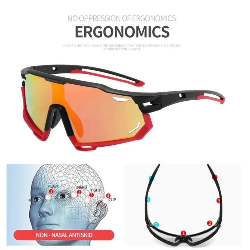 Gafas fotocromáticas para pescar y montar para hombres y mujeres, gafas de sol, máscara para ojos de montaña, nuevas gafas de pesca para deportes al aire libre y senderismo - imagen 4