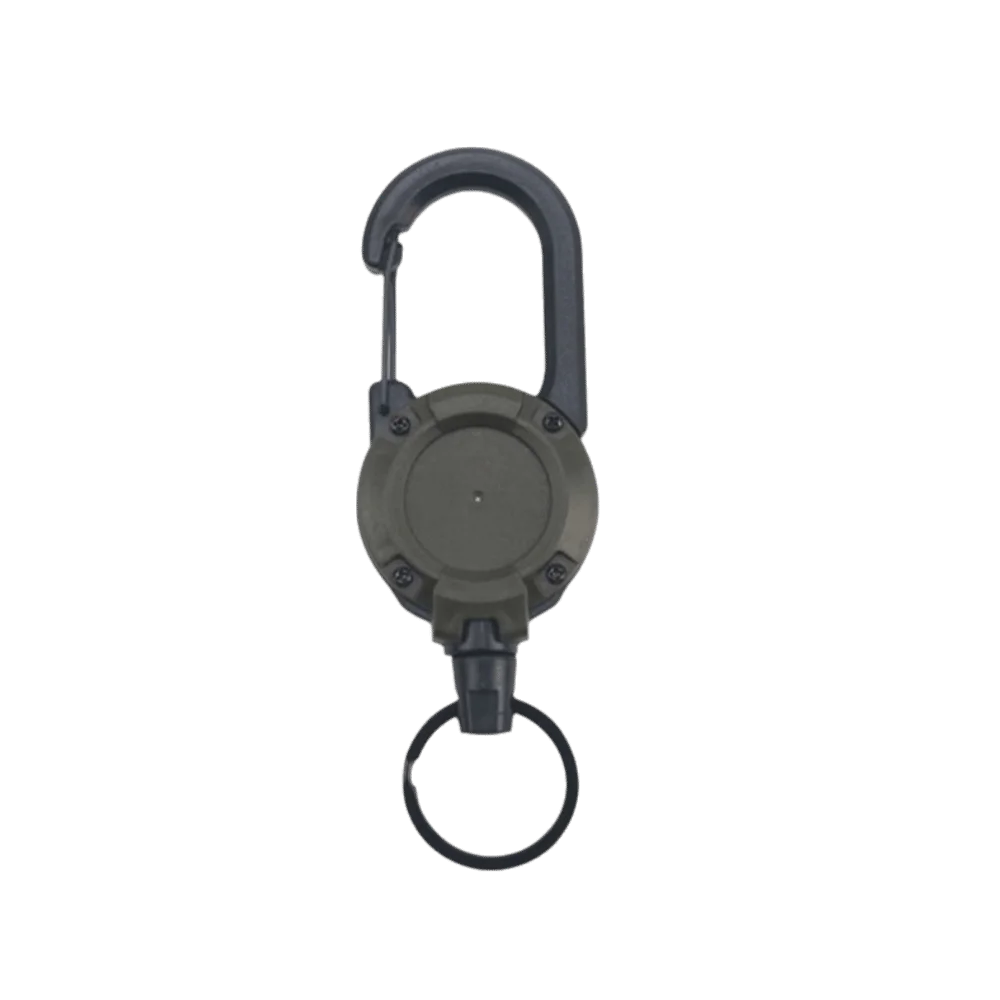 Mosquetón retráctil acero con cuerda para pesca – Sujeción resistente - imagen 5