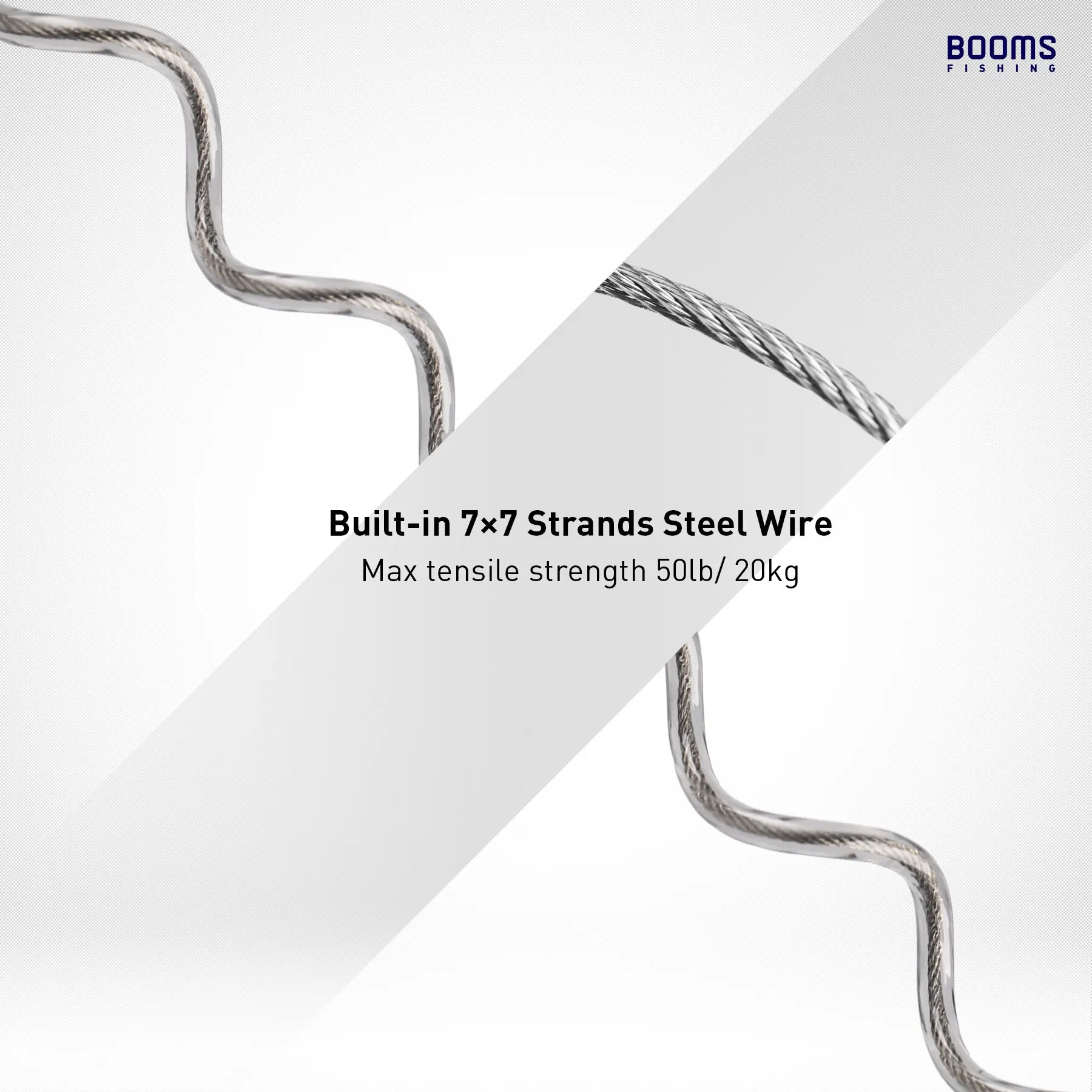 Booms Fishing T02RB1 caña de pescar, correa para barco, Kayak, paleta, 2M, cordón elástico resistente para herramientas de pesca, correa para cañas, 4 unids/set - imagen 5