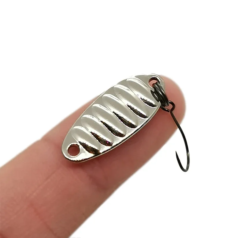 Nuevo 1 Uds señuelo cuchara Señuelos de Pesca Pesca Wobblers Spinner cebos Shads lentejuelas Metal jigging para Pesca de carpa Topwater Isca Bass - imagen 3