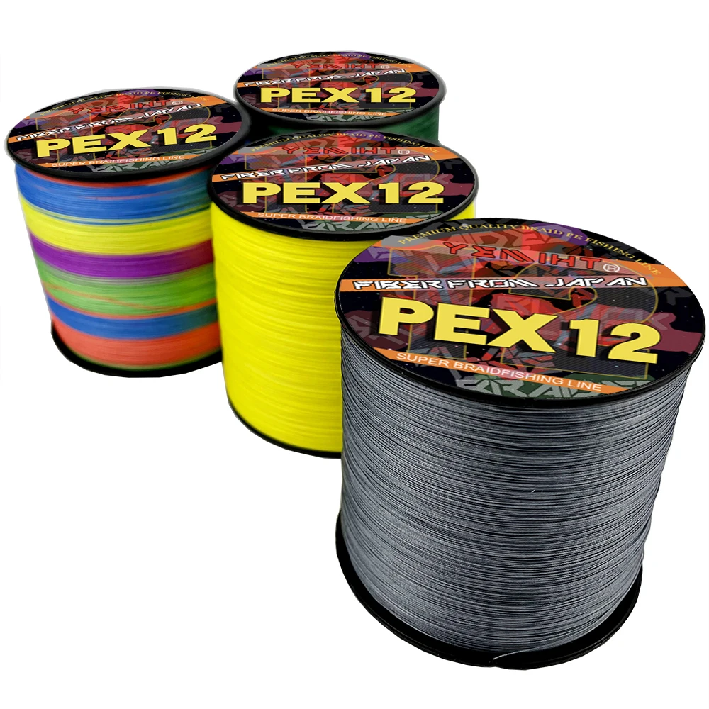 Alambre de pesca trenzado resistente al desgaste X12, multifilamento PE de 12 hebras de gran resistencia, 25lb, 30lb, 39lb, 50lb, 65lb, 77lb, 92LB, 120LB - imagen 5