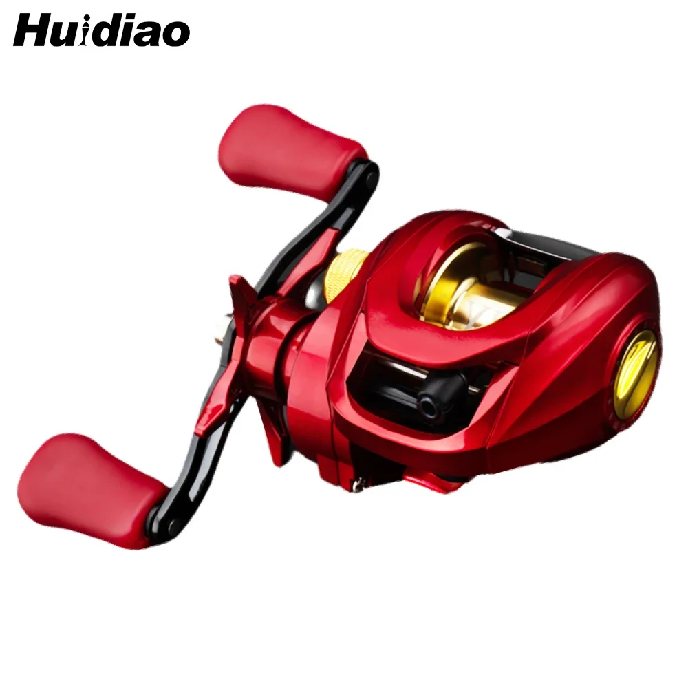 Carrete Baitcasting Huidiao – Freno magnético N48 7,2:1 para señuelo