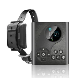 Sistema de valla para perros inalámbrico 2 en 1 y collar de adiestramiento remoto para perros ecollar choque vibración pitido mascota eléctrica e-collar para todos los perros