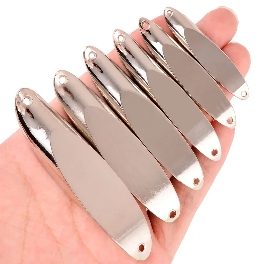 1 Uds Spinner cebo cuchara señuelos señuelo de pesca de Metal Spoonbait cebos duros 10G-56g Wobbler con anzuelos triples aparejos de pesca - imagen 3