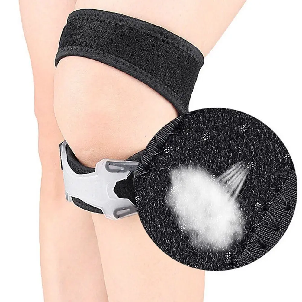Nueva rodillera transpirable con absorción de impacto, prevención de esguince de rodilla, almohadilla de absorción de impacto, soporte de protección de articulaciones ajustable, Unisex - imagen 3