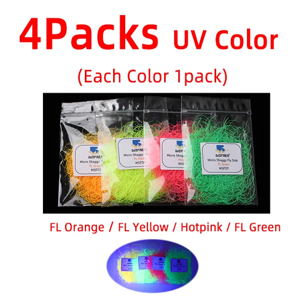 4 Packs UV color