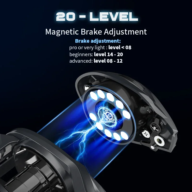 Mavllos Resolute Light Carrete Baitcasting 7.1:1 con freno magnético - imagen 3