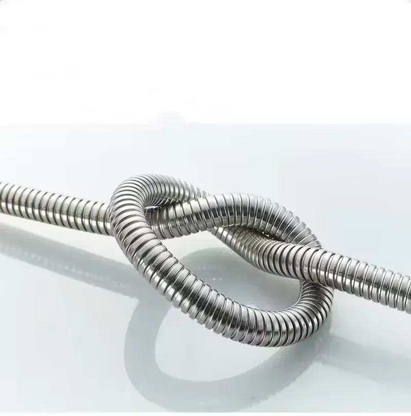 Manguera de ducha Flexible SUS 304, color negro/plateado, extensión de tubo de ducha de baño largo, tubo de agua, accesorios de baño, 1,5/2M - imagen 2