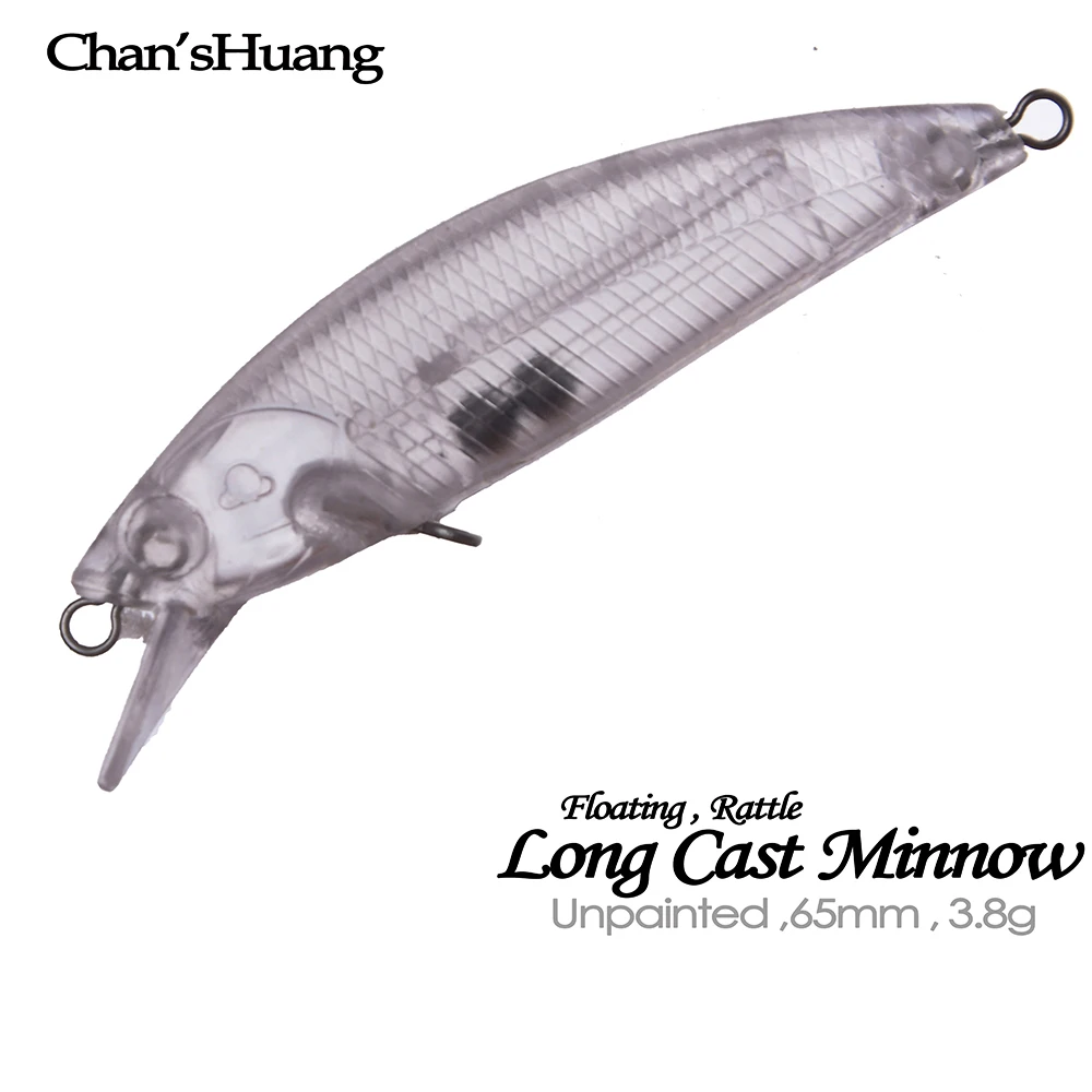 Señuelos micro pececillo sin pintar Chan'sHuang – Fundición larga - imagen 2