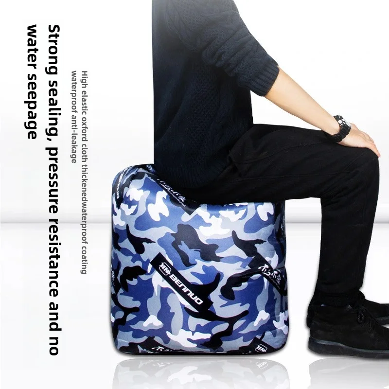 Bolsa gruesa para peces vivos, bolsa de transporte para peces, pesca en el campo, oxigenación especial, cubo de protección plegable portátil para atrapar peces - imagen 4