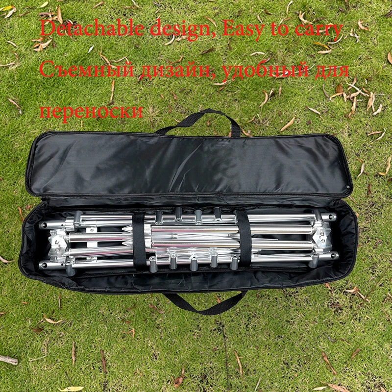 Caña de pescar de carpa retráctil ajustable con alarmas de mordedura de Pesca soporte de poste para 5 cañas de pescar herramientas de aparejos Pesca - imagen 3