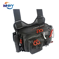 WHYY-Bolsas multifuncionales impermeables para aparejos de pesca, bolsa de hombro para exteriores de gran capacidad para equipo de mochila de pesca