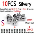 10pcs Silvery S