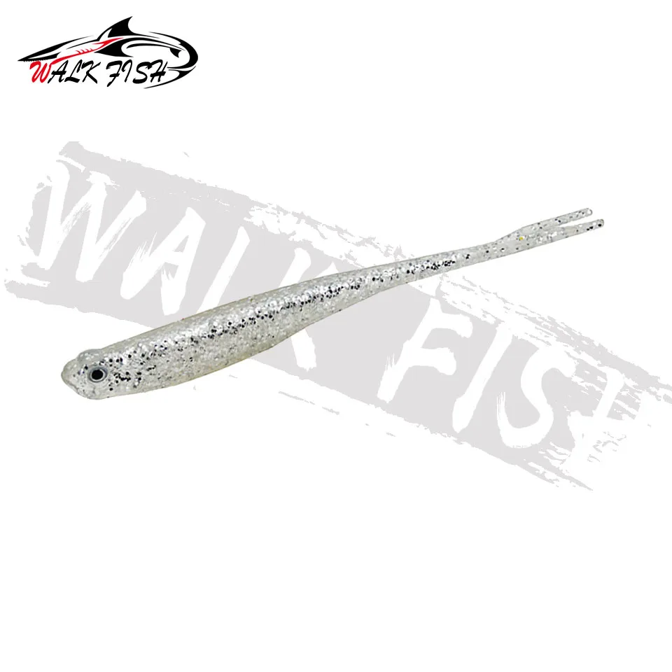 WALK FISH 4 Uds nuevas Señuelos de Pesca cola de horquilla señuelo de gusano pez 13cm 8,4g Wobblers pesca de carpa señuelos blandos cebos artificiales de silicona - imagen 5