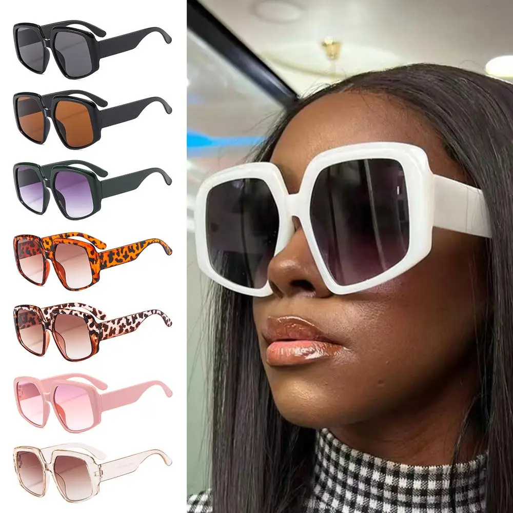 Gafas de sol cuadradas de gran tamaño para mujer, gafas de sol de moda Vintage, grandes y a la moda - imagen 4