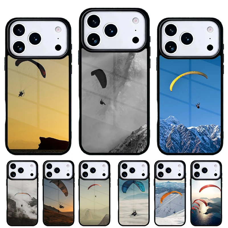 Funda Deportiva para iPhone con Diseño de Parapente – Modelos 11 a 17 Pro Max