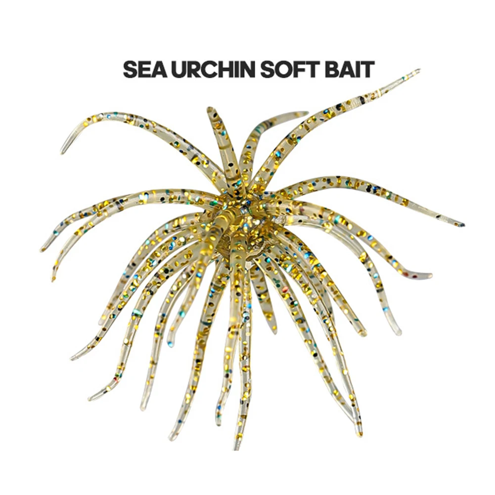 Señuelos de pesca de erizo de mar, cebo de gusano biomimético, viajes de pesca, señuelo de pez objetivo, flexibilidad de pesca de carpa - imagen 4