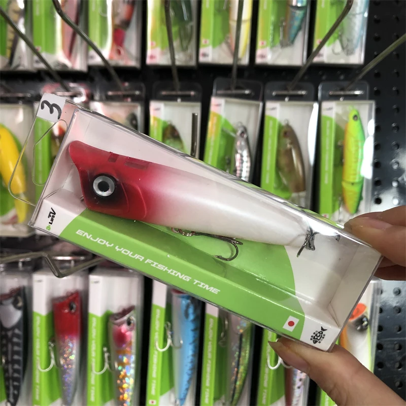 8047 8cm13.5g1PCS LURETV mismo estilo superficie de agua cebo falso OP onda escalada doble salida de aire gran rociador de agua sub cebo de carretera - imagen 5