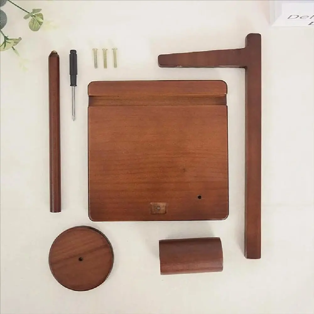 360° rotating spinning machine, wooden bobbin frame, spinning and weaving tool, crochet hook frame, rotating magnetic wire spool - imagen 4