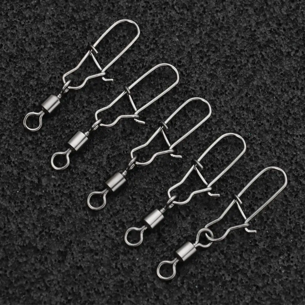 Hebilla de pesca, anzuelos giratorios, aparejos de pesca, accesorios de pesca, conector de ocho anillos, anzuelo giratorio, broche de acero inoxidable - imagen 5