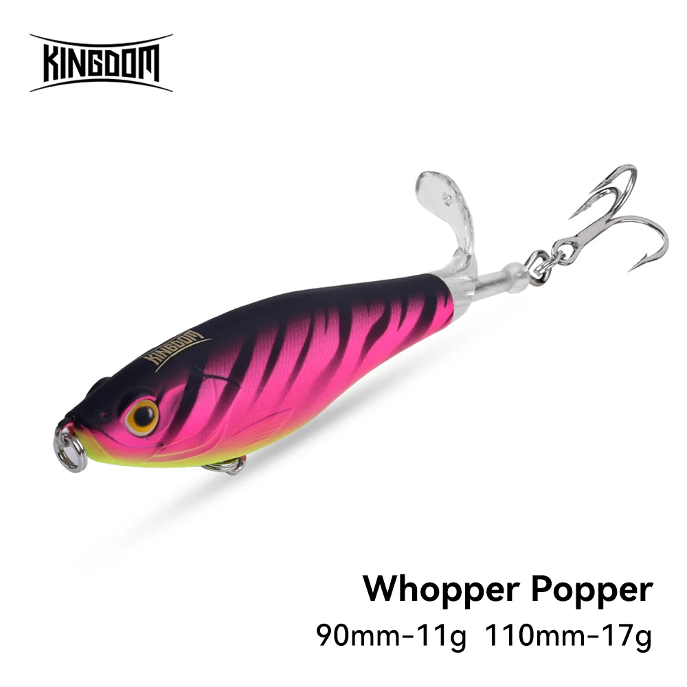 Kingdom Whopper Plopper Popper 110mm 17g para lucio