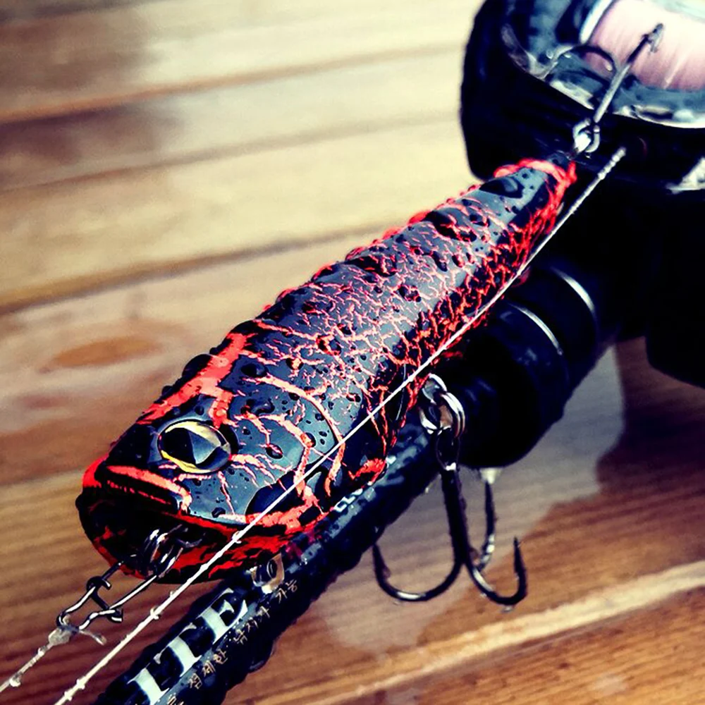 Castfanatic JS90 12g Topwater Popper Wobblers cebo artificial flotante señuelo duro Wobbler aparejos de pesca para lubina cebos para trucha - imagen 4