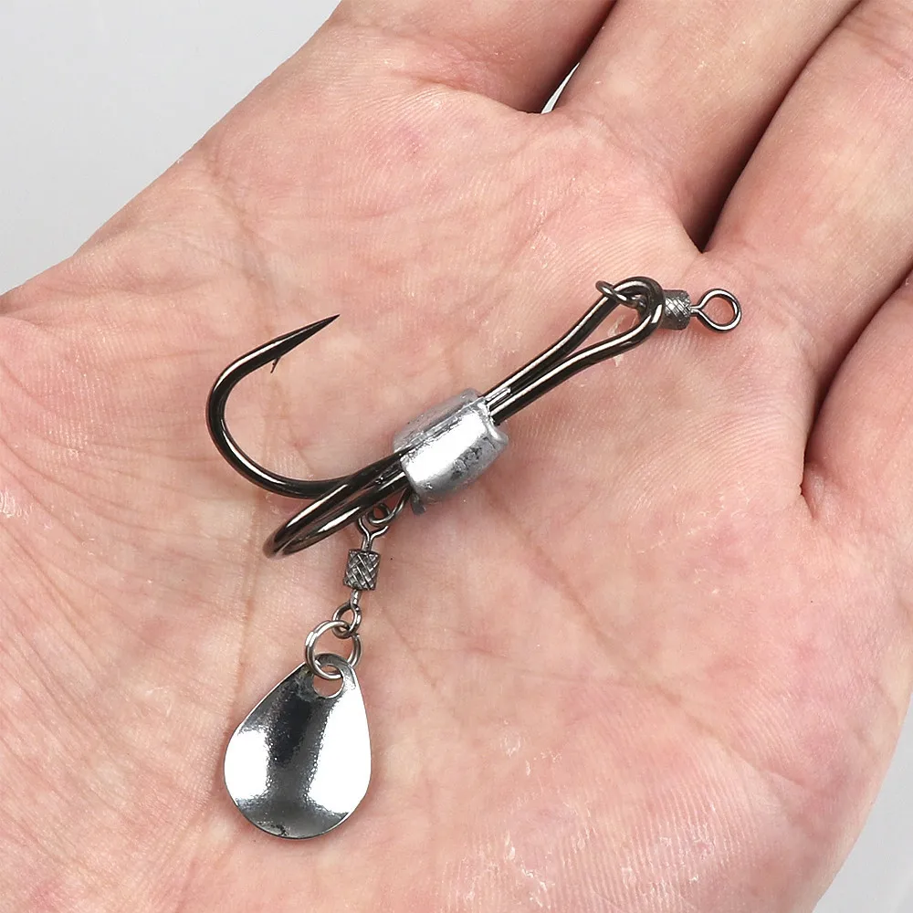 Señuelo de pesca de rana suave, cebo Artificial de 4,5 cm/11g con anzuelos dobles de sangre, TopWater Ray - imagen 5