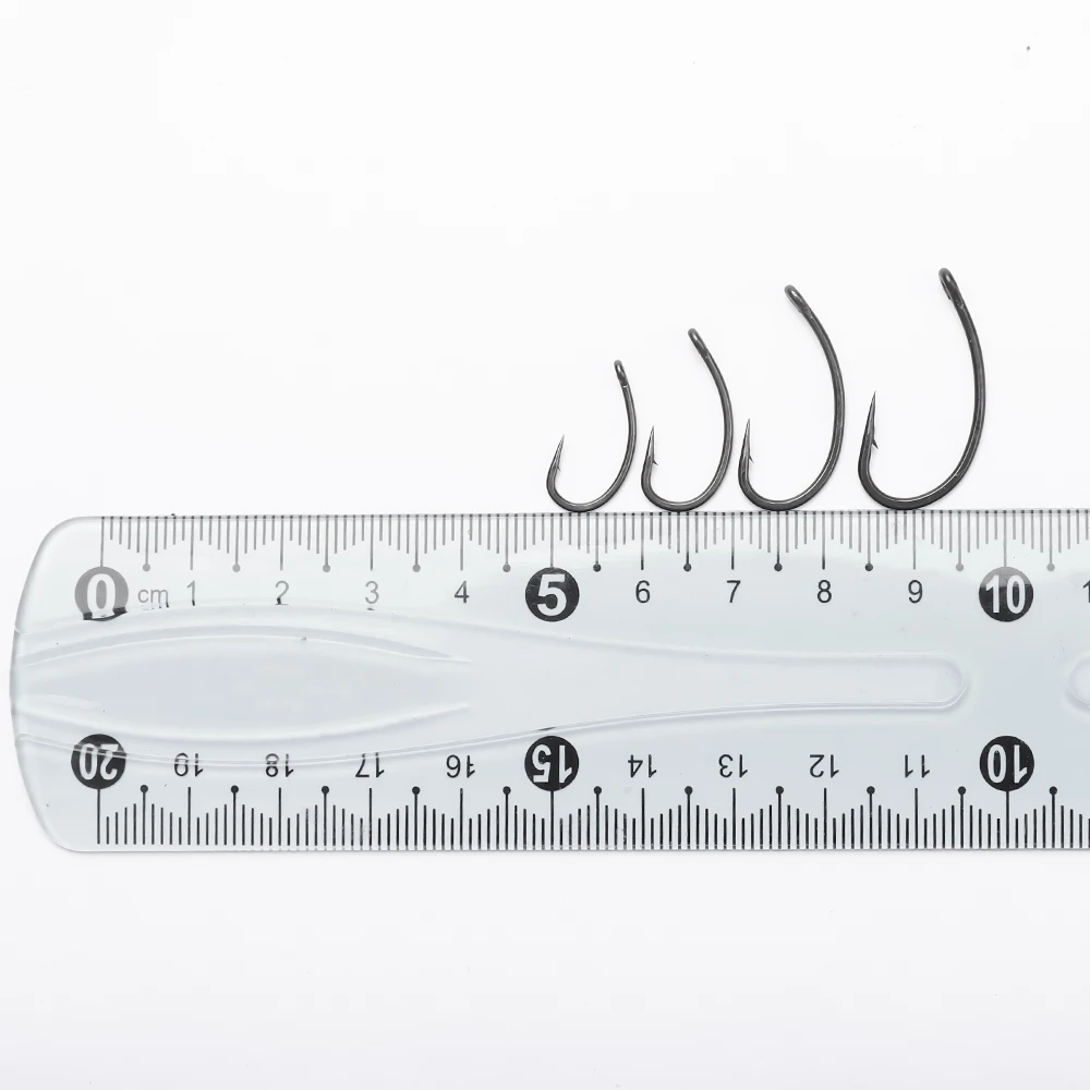FTK-anzuelo de pesca de carpa de acero rico en carbono, anzuelo de púas japonés, anzuelo súper afilado para accesorios de pesca de carpa, aparejos, 10 Uds. - imagen 3