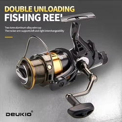 Carrete Spinning Deukio – Cuerpo metálico para Jigging y Trolling