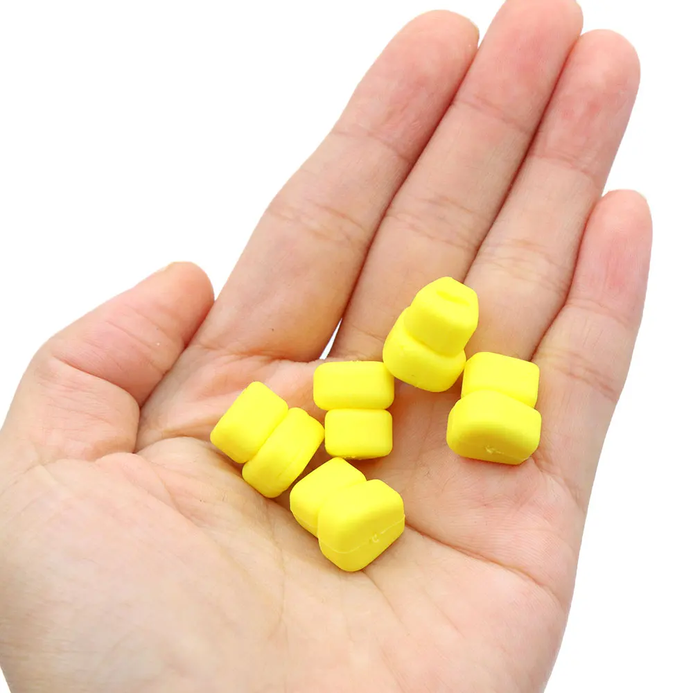 Cebo de pesca de carpa, alimentador de método de maíz, Boilie de pesca, cebo de maíz doble para carpa, aparejo de pelo grueso, accesorios de pesca, aparejos, 15 Uds. - imagen 3