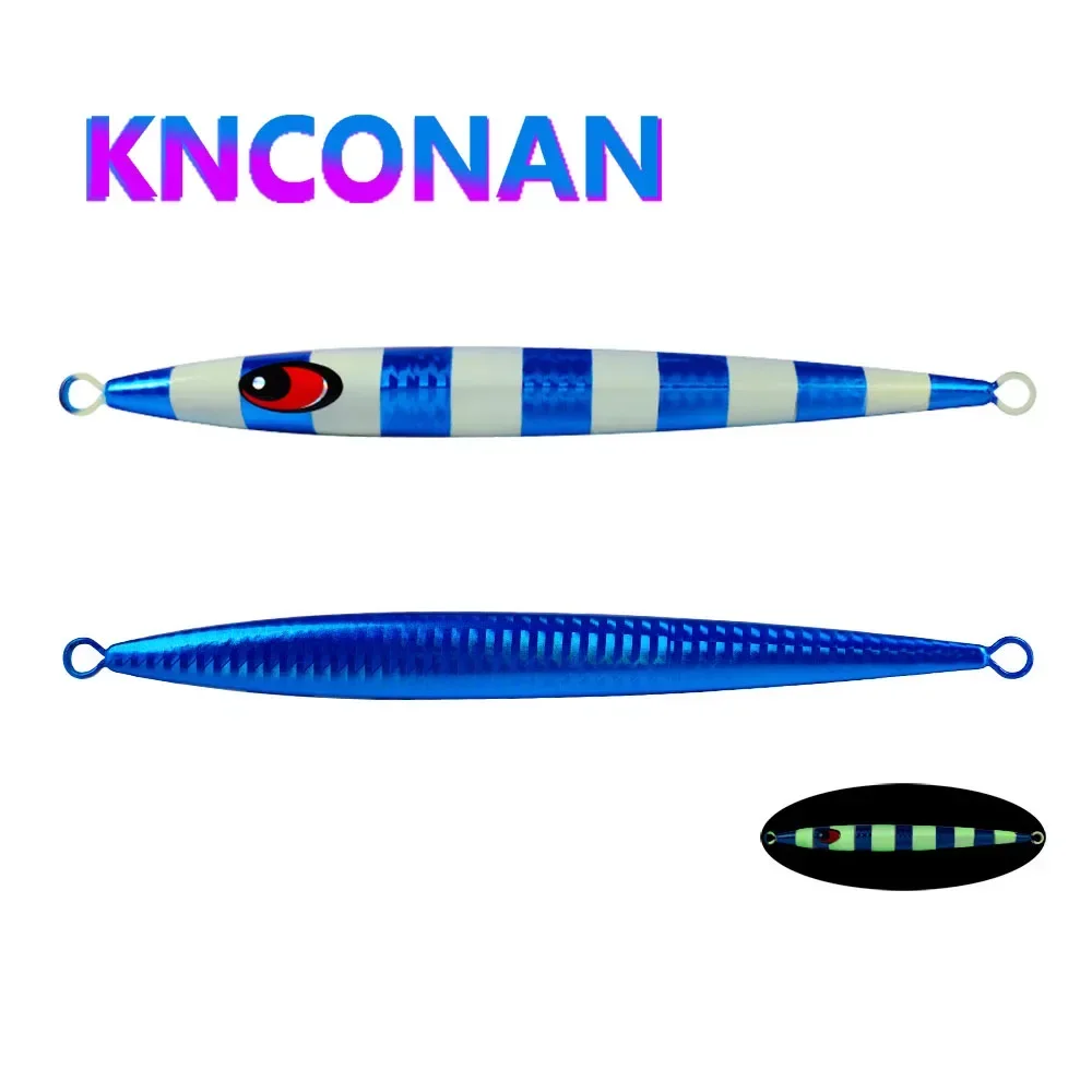 Señuelo de pesca con plantilla de Metal de velocidad rápida luminoso 150G 200G 250G Off Shore, cuchara de Jigging Vertical súper dura, aparejos de pesca - imagen 3