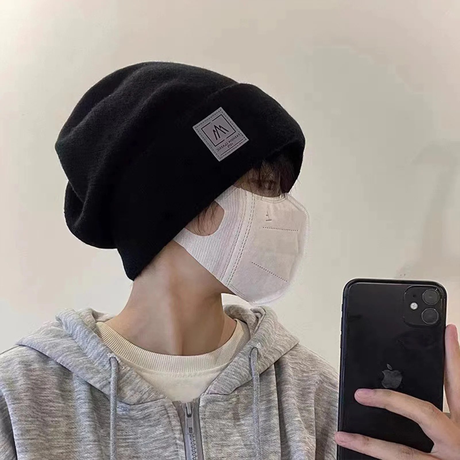 Gorro cálido de ciclismo para hombres y mujeres, gorro tejido cómodo de alta elasticidad, gorro cálido grueso para otoño e invierno, gorros de moda - imagen 5